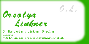 orsolya linkner business card
